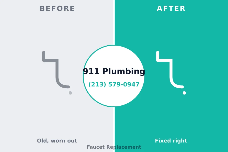 Before and after: plumbing company Lincoln, DE